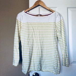 Banana republic mustard stripe tea